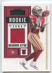 Brandon Aiyuk Football Cards 2020 Panini Contenders Rookie Ticket Swatches Prices