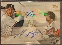Austin Riley, Freddie Freeman [Autograph] #11-A Baseball Cards 2019 Topps on Demand Dynamic Duals Prices