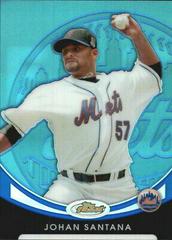 Johan Santana [Refractor] #11 Baseball Cards 2010 Finest Prices