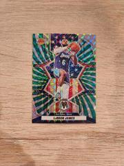LeBron James [Green Swirl] #246 Basketball Cards 2021 Panini Mosaic Prices