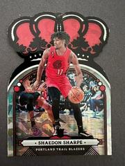 Shaedon Sharpe [Crystal Black] #48 Basketball Cards 2022 Panini Crown Royale Prices