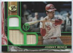 Johnny Bench #TTR-JB Baseball Cards 2022 Topps Tribute Triple Relics Prices