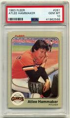 Atlee Hammaker #261 Baseball Cards 1983 Fleer Prices