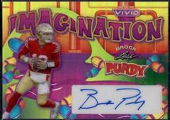 Brock Purdy #VI-BP1 Football Cards 2023 Leaf Vivid Autographs Imagination Prices