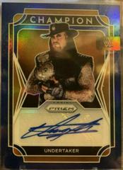 Undertaker [Blue Prizm] Wrestling Cards 2022 Panini Prizm WWE Champion Signatures Prices