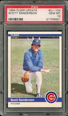 Scott Sanderson #U-104 Baseball Cards 1984 Fleer Update Prices