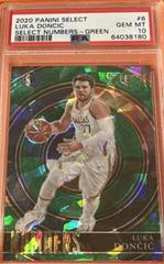 Luka Doncic [Green] #6 Basketball Cards 2020 Panini Select Numbers Prices