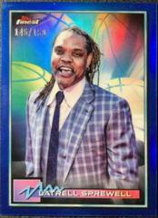 Latrell Sprewell [Blue Refractor] Basketball Cards 2021 Topps Finest Prices