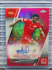 Taiwo Awoniyi [Red] Soccer Cards 2021 Topps Chrome Bundesliga Autographs Prices