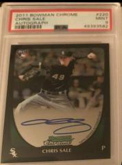 Chris Sale [Autograph] #220 Baseball Cards 2011 Bowman Chrome Prices