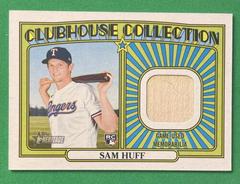 Sam Huff Baseball Cards 2021 Topps Heritage Clubhouse Collection Relics Prices