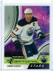 Connor McDavid #ES-CM Hockey Cards 2021 Upper Deck Synergy Exceptional Stars Prices