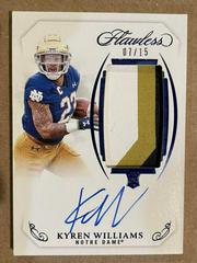 Kyren Williams [Horizontal Patch Autograph] Football Cards 2022 Panini Flawless Collegiate Prices