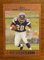 Adrian Peterson [Copper] #301 Football Cards 2007 Topps Prices
