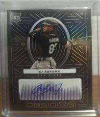 CJ Abrams [Purple] Baseball Cards 2022 Panini Chronicles Obsidian Autographs Prices