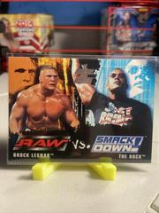 Brock Lesnar, The Rock #86 Wrestling Cards 2002 Fleer WWE Raw vs Smackdown Prices