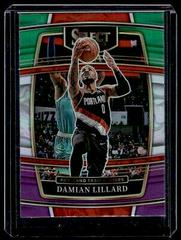 Damian Lillard [Fast Break] #3 Basketball Cards 2022 Panini Prizm Fireworks Prices