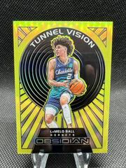 LaMelo Ball [Yellow Flood] Basketball Cards 2021 Panini Obsidian Tunnel Vision Prices