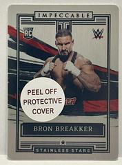 Bron Breakker Wrestling Cards 2022 Panini Impeccable WWE Stainless Stars Prices