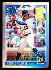 Ronald Acuna Jr. [Holo] #63 Baseball Cards 2018 Panini Donruss Optic Prices
