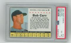 Bob Cerv [Hand Cut] #13 Baseball Cards 1961 Post Cereal Prices