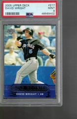 David Wright #217 Baseball Cards 2005 Upper Deck Prices