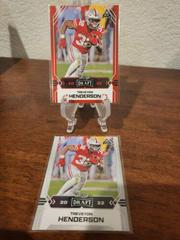 TreVeyon Henderson [Red] Football Cards 2022 Leaf Draft Prices