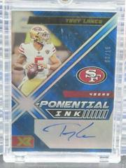 Trey Lance [Blue] #XPI-TL Football Cards 2022 Panini XR X Ponential Ink Autograph Prices