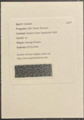 George Pickens [Gold] #RVS-GP Football Cards 2022 Panini Illusions Rookie Vision Signatures Prices