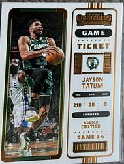 Jayson Tatum [Game Bronze] #10 Basketball Cards 2022 Panini Contenders Prices