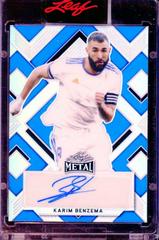 Karim Benzema [Prismatic Blue] Soccer Cards 2022 Leaf Metal Autographs Prices