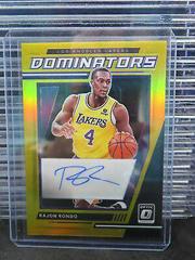 Rajon Rondo [Gold] #DS-RJR Basketball Cards 2021 Panini Donruss Optic Dominators Signatures Prices