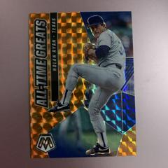 Nolan Ryan [Orange Fluorescent] #ATG9 Baseball Cards 2021 Panini Mosaic All Time Greats Prices