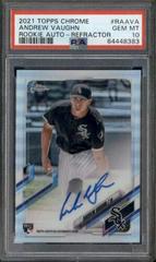 Andrew Vaughn [Refractor] Baseball Cards 2021 Topps Chrome Rookie Autographs Prices