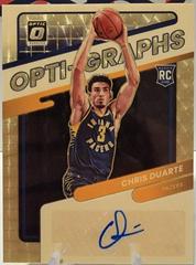 Chris Duarte [Gold] #OG-CDT Basketball Cards 2021 Panini Donruss Optic Opti Graphs Prices