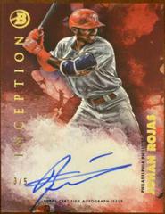 Johan Rojas [Red] #PA-JR Baseball Cards 2021 Bowman Inception Autographs Prices