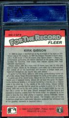 Kirk Gibson Baseball Cards 1989 Fleer for the Record Prices