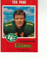 Ted Page Football Cards 1971 O Pee Chee CFL Prices