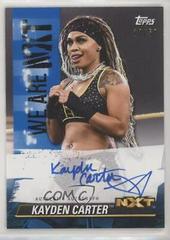 Kayden Carter [Blue] Wrestling Cards 2021 Topps WWE We Are NXT Autographs Prices