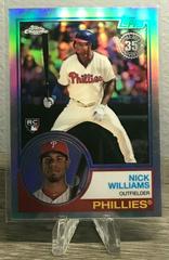 Nick Williams #83T-20 Baseball Cards 2018 Topps Chrome 1983 Prices