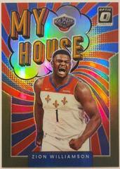 Zion Williamson [Lime Green] Basketball Cards 2021 Panini Donruss Optic My House Prices