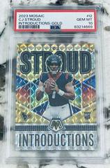 C. J. Stroud [Gold] #I-2 Football Cards 2023 Panini Mosaic Introductions Prices
