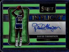 David Thompson [Green Prizm] #IF-DTH Basketball Cards 2021 Panini Select In Flight Signatures Prices