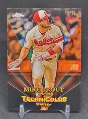 Mike Trout [Orange] Baseball Cards 2023 Topps Chrome in Technicolor Prices