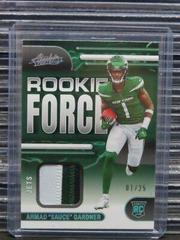 Ahmad 'Sauce' Gardner [Silver] Football Cards 2022 Panini Absolute Rookie Force Prices