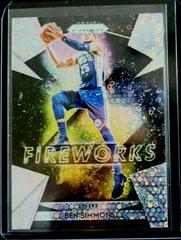 Ben Simmons [Fast Break Prizm] #22 Basketball Cards 2018 Panini Prizm Fireworks Prices
