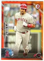 Albert Pujols [Orange] #3 Baseball Cards 2016 Bowman Prices