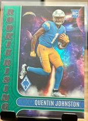 Quentin Johnston [Green] #RIS-10 Football Cards 2023 Panini Phoenix Rookie Rising Prices
