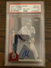 Willi Castro [Red Refractor] #RA-WC Baseball Cards 2020 Topps Chrome Rookie Autographs Prices