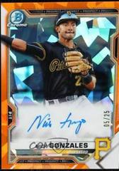 Nick Gonzales [Orange Refractor] #BSPA-NG Baseball Cards 2021 Bowman Sapphire Autographs Prices